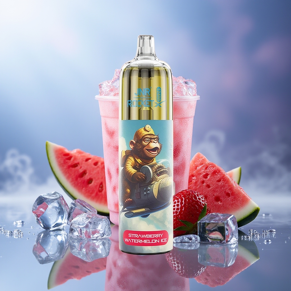 JNR Rocket-X 12400 Puffs Fresa Sandía Hielo RGB Tipo-C 850mAh 1.2ohm