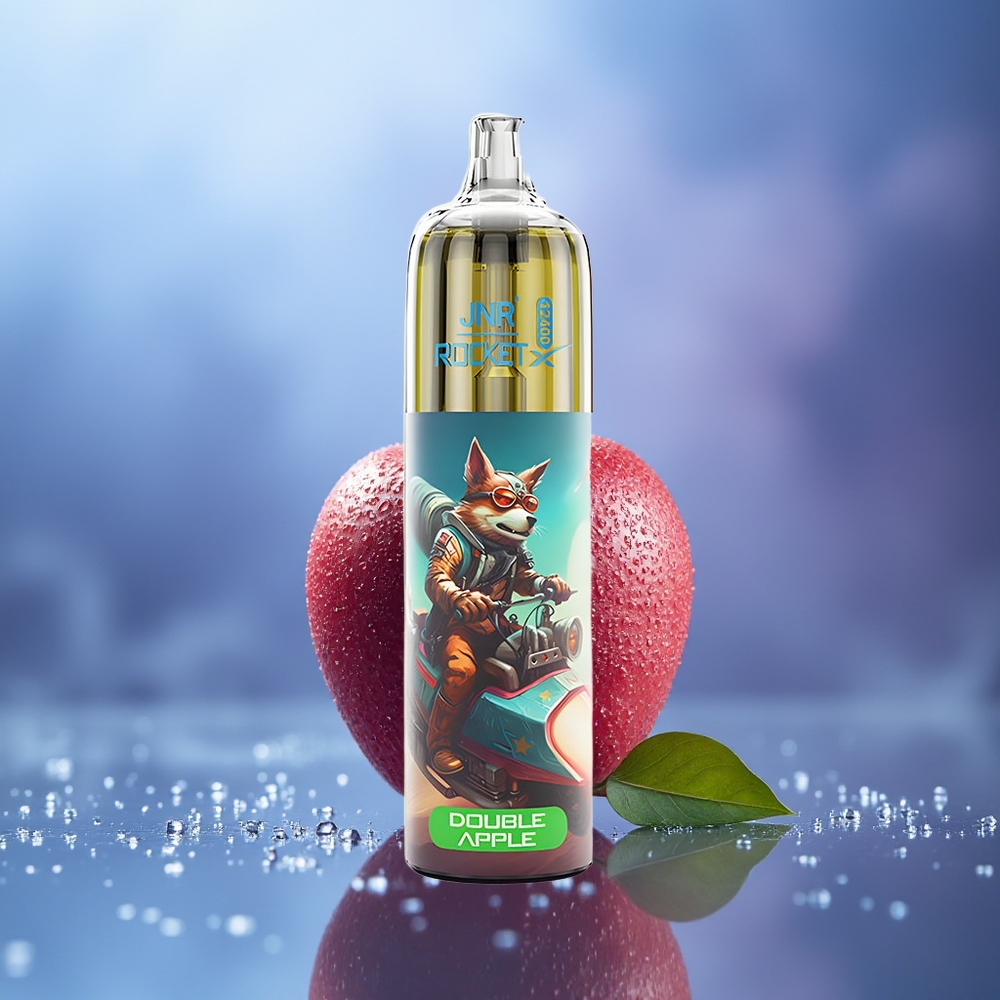 JNR Rocket-X 12400 Puffs Manzana Doble RGB Ajustable Tipo-C