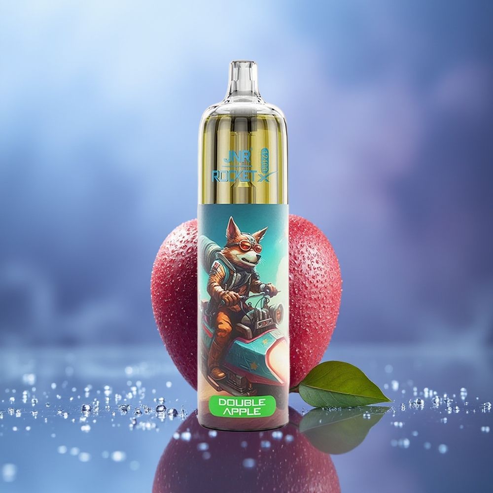 JNR Rocket-X 12400 Puffs Manzana Doble RGB Ajustable Tipo-C