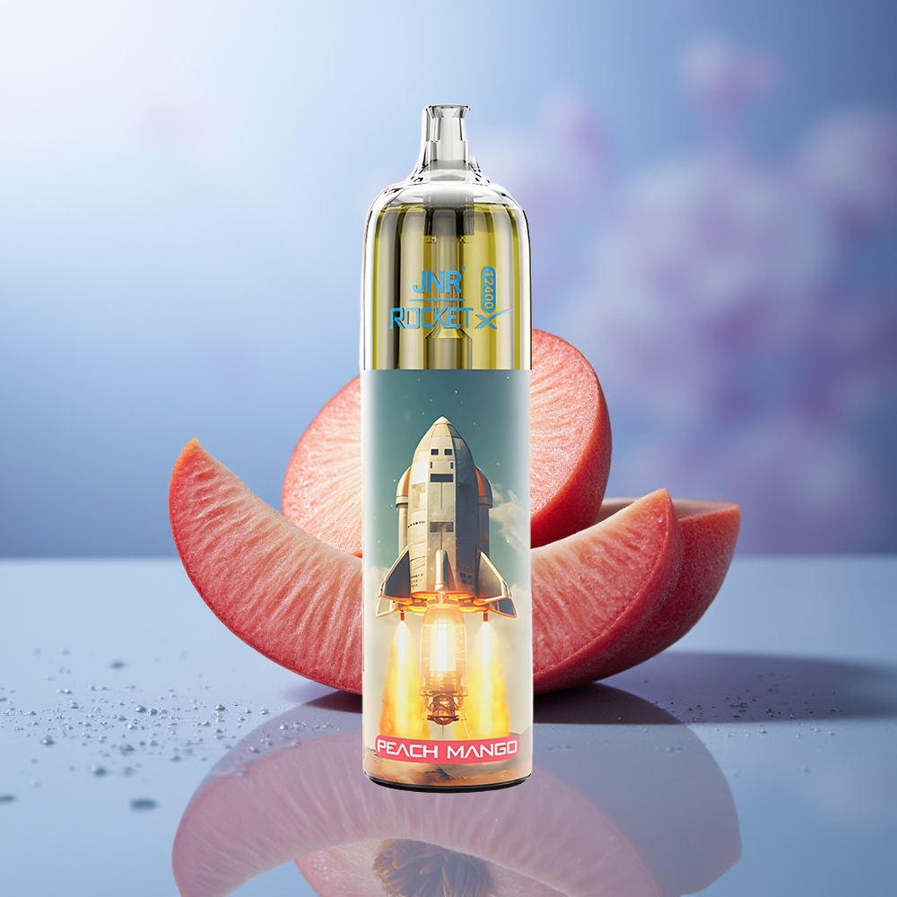 JNR Rocket-X 12400 Puffs Melocotón Mango Ajustable RGB 1.2ohm