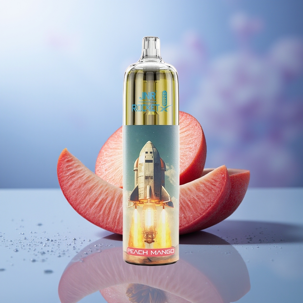 JNR Rocket-X 12400 Puffs Melocotón Mango Ajustable RGB 1.2ohm