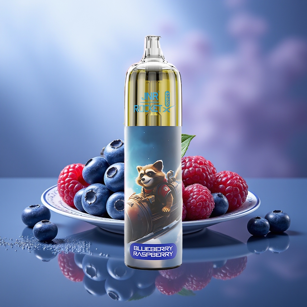 JNR Rocket-X 12400 Puffs Vape Desechable Arándano Frambuesa RGB 1.2ohm Tipo-C