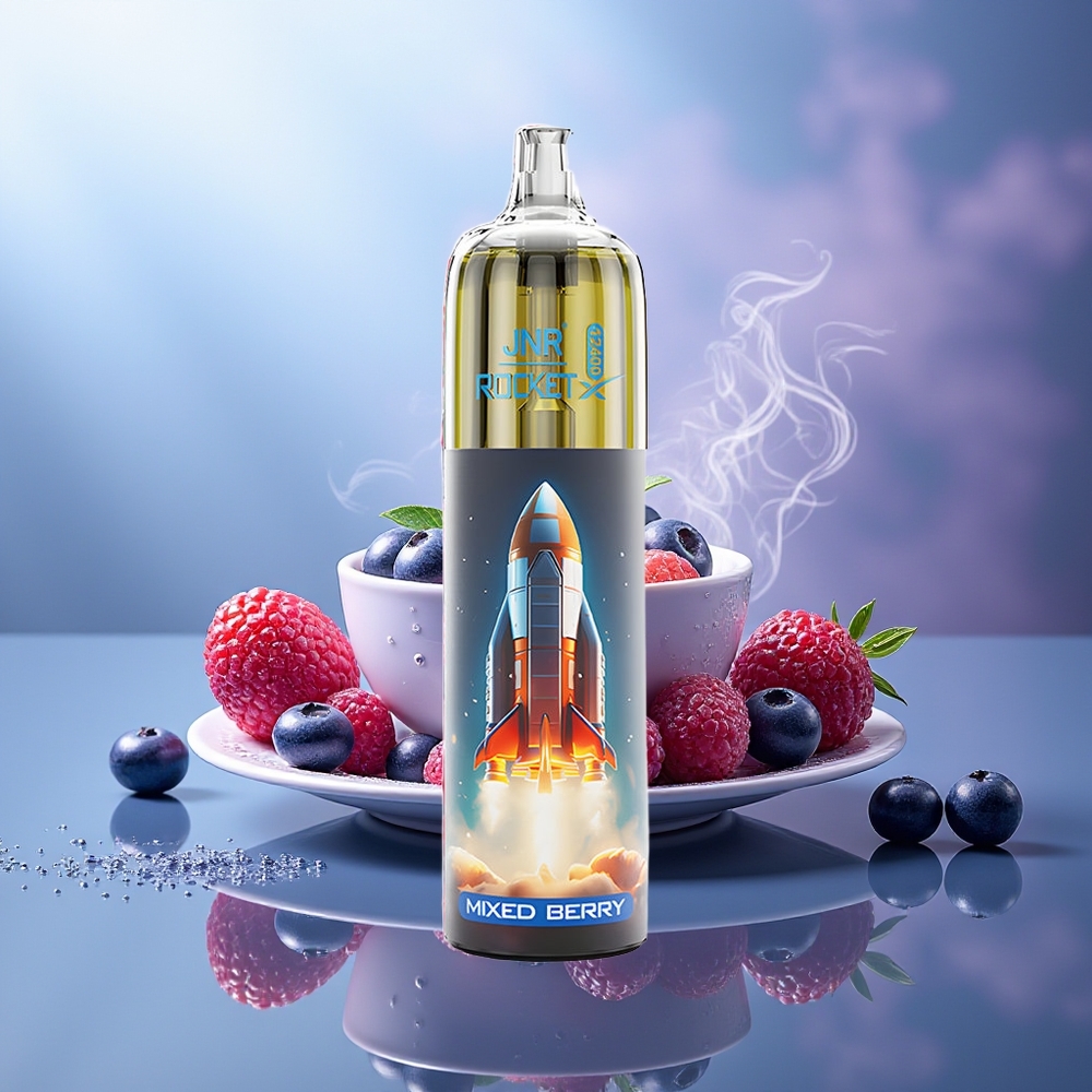 JNR Rocket-X 12400 Puffs Vape Desechable Frutas Mixtas RGB 25ml Tipo-C 850mAh