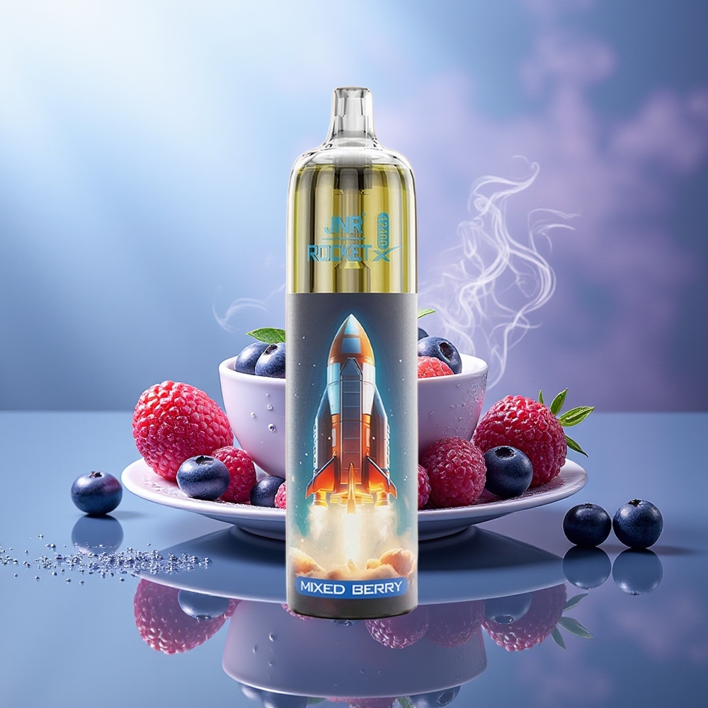 JNR Rocket-X 12400 Puffs Vape Desechable Frutas Mixtas RGB 25ml Tipo-C 850mAh