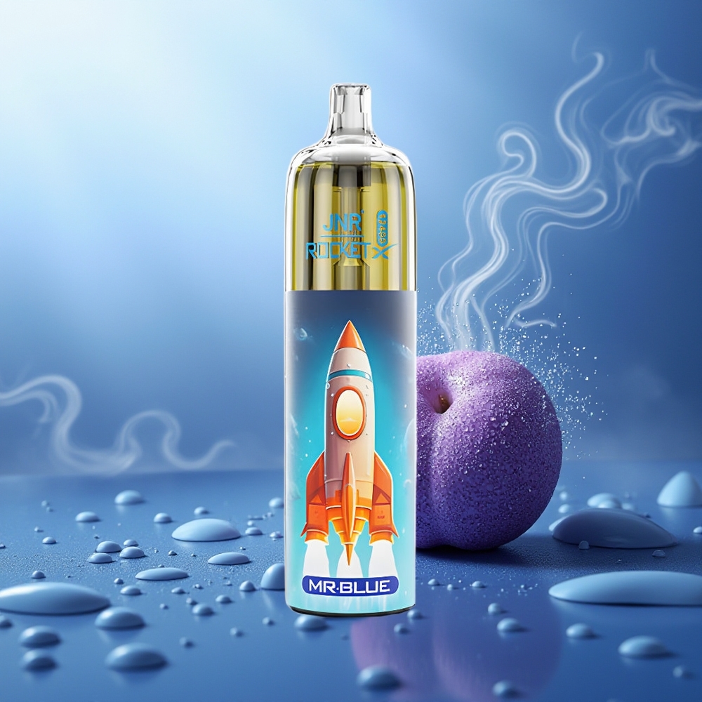 JNR Rocket-X 12400 Puffs Vape Desechable Sr. Azul 25ml RGB Tipo-C 1.2ohm