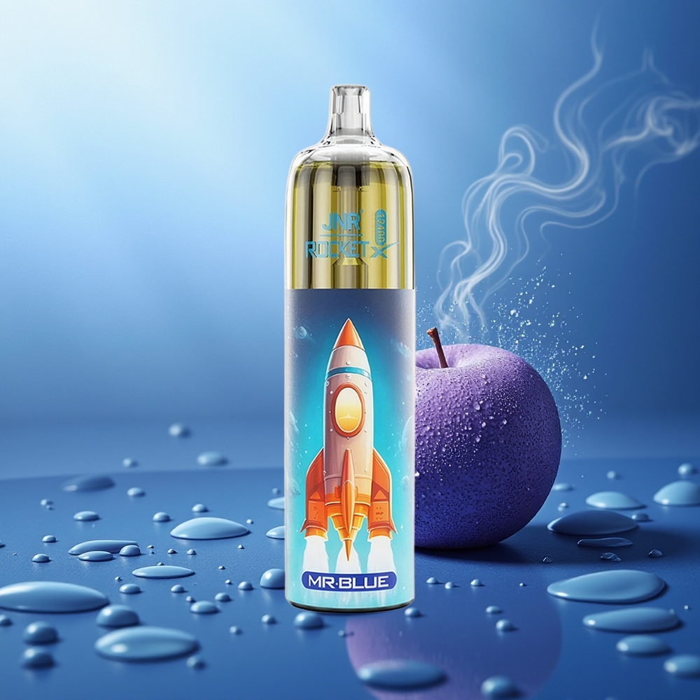 JNR Rocket-X 12400 Puffs Vape Desechable Sr Azul Ajustable RGB 1.2ohm
