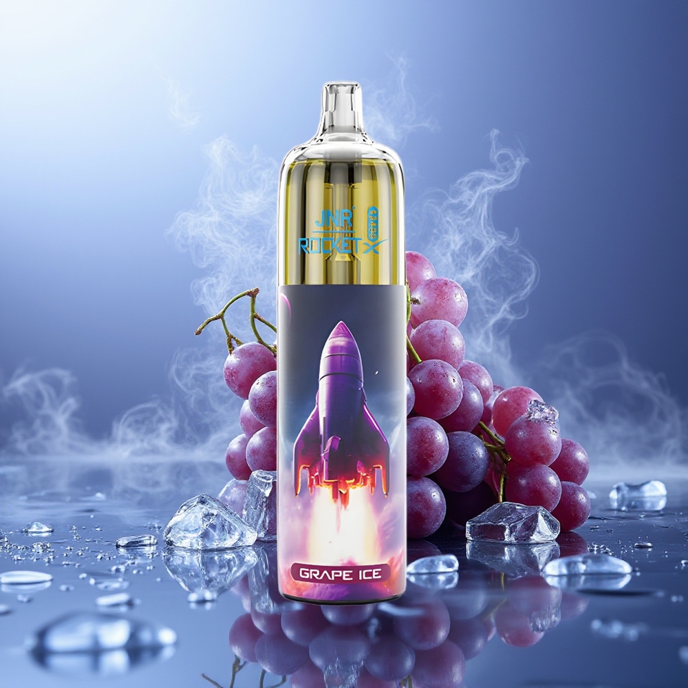 JNR Rocket-X 12400 Puffs Vape Desechable Uva Hielo 850mAh 25ml Tipo-C