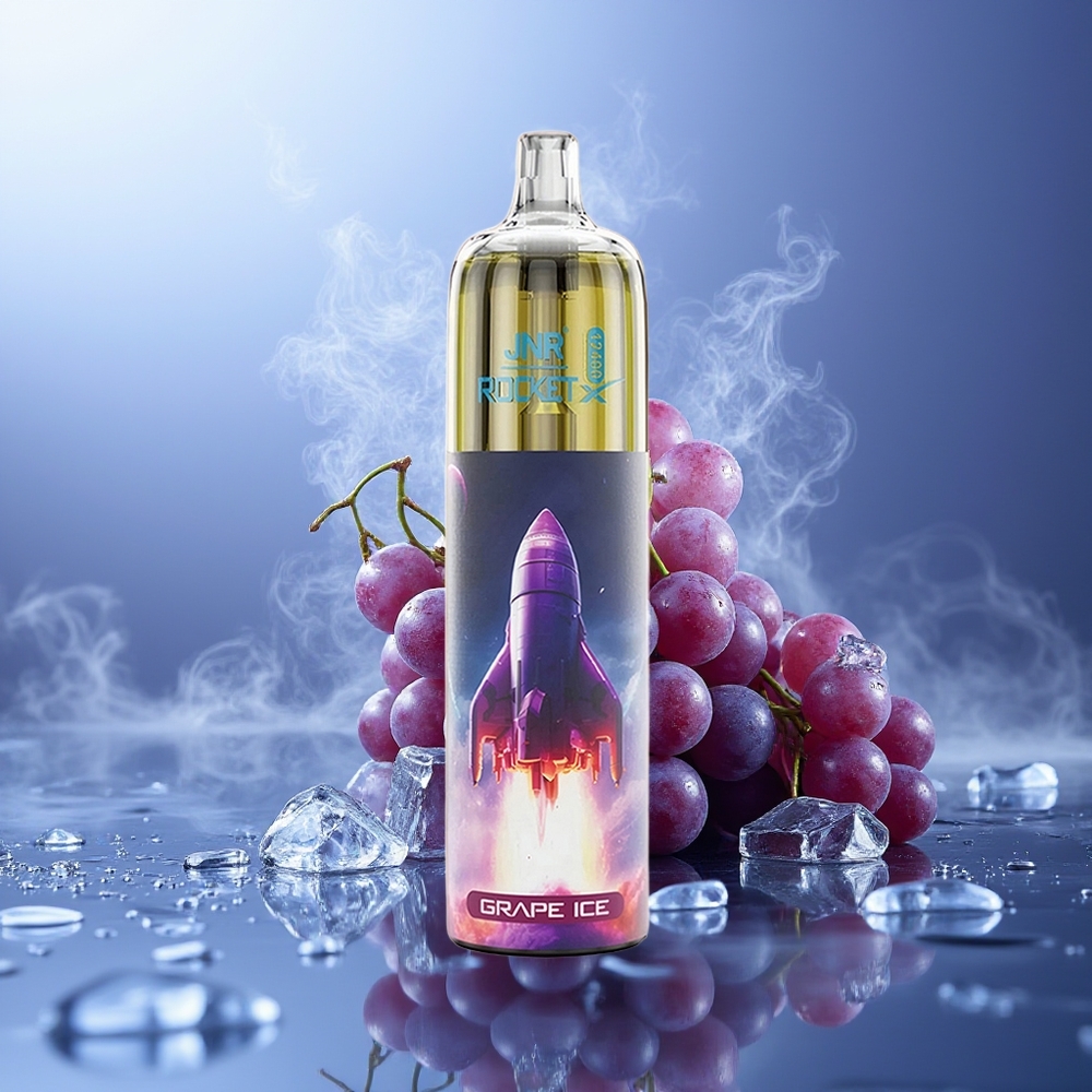 JNR Rocket-X 12400 Puffs Vape Desechable Uva Hielo 850mAh 25ml Tipo-C