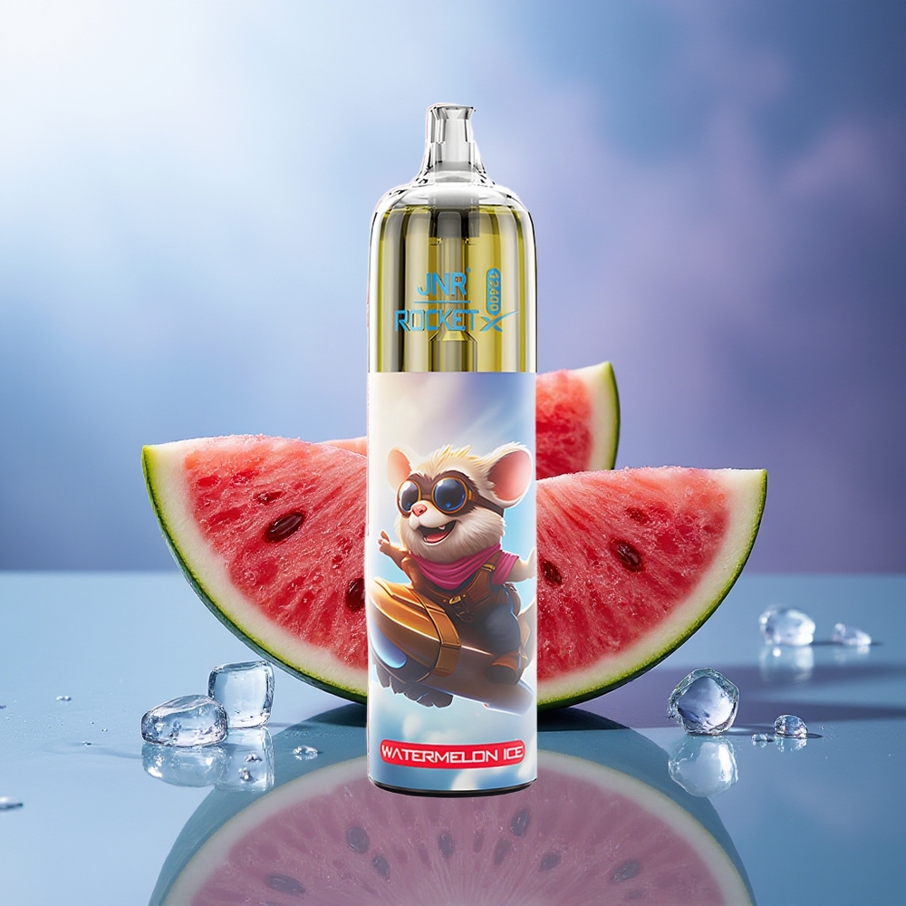 JNR Rocket-X 12400 Puffs Vape Sandía Hielo RGB Tipo-C 850mAh 1.2ohm