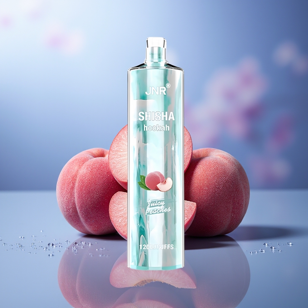 JNR Shisha Hookah 12000 Puffs Durazno Jugoso 750mAh 24ml 0.6 Ohm