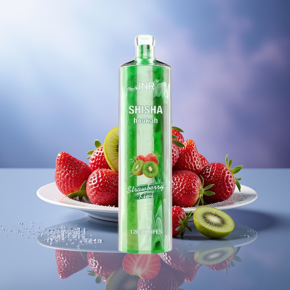 JNR Shisha Hookah 12000 Puffs Fresa Kiwi 750mAh Tipo-C