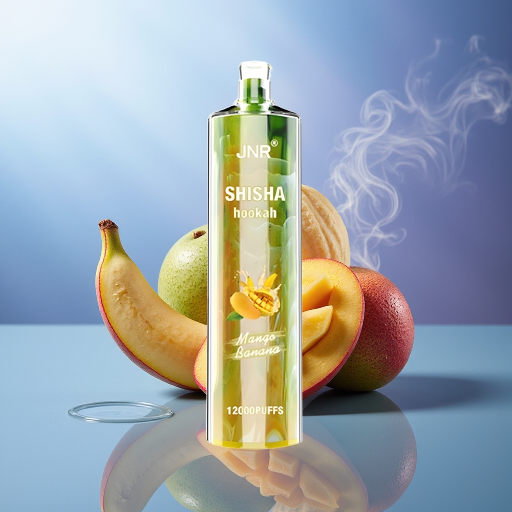 JNR Shisha Hookah 12000 Puffs Mango Banana 750mAh 24ml Tipo-C