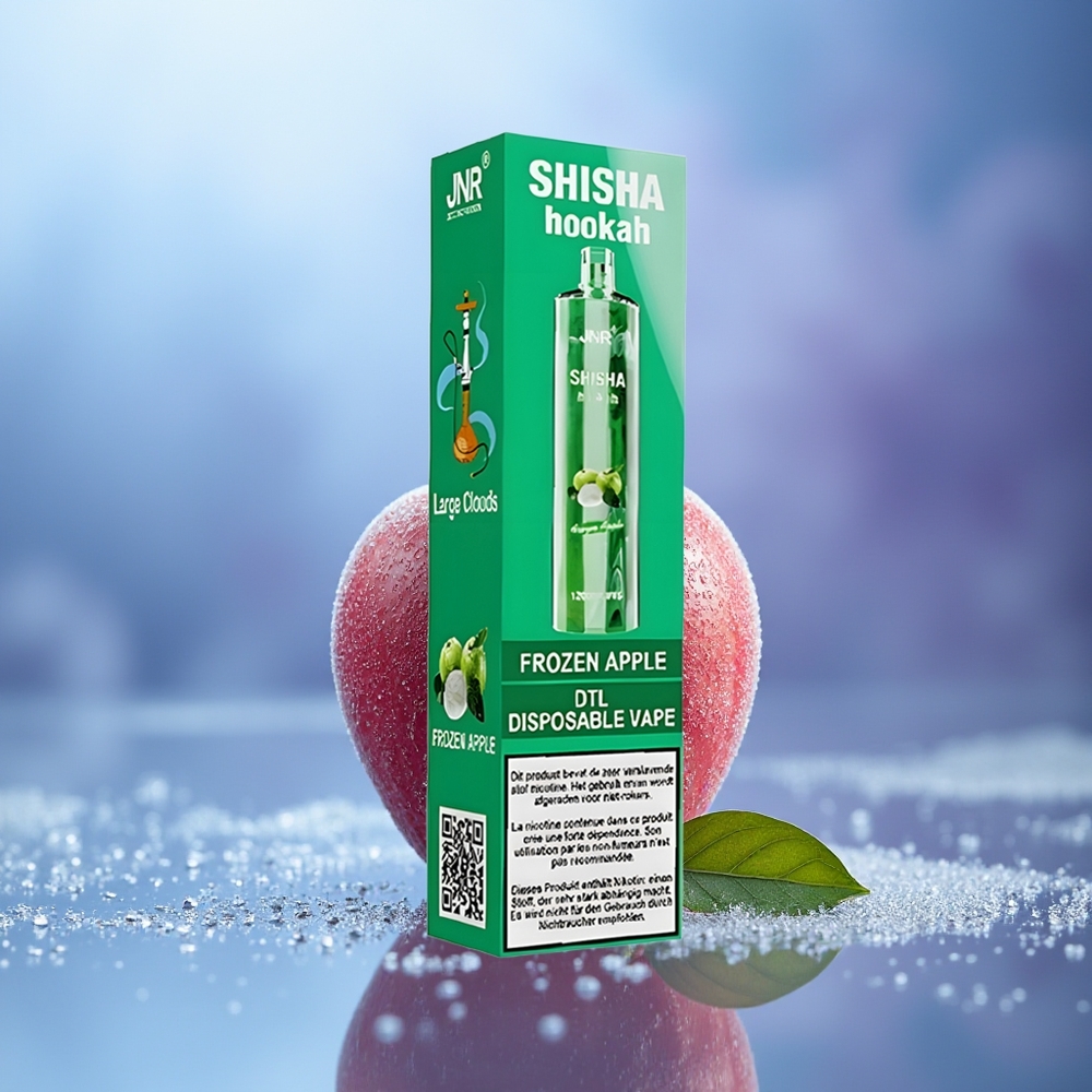 JNR Shisha Hookah 12000 Puffs Manzana Congelada 750mAh 24ml Type-C