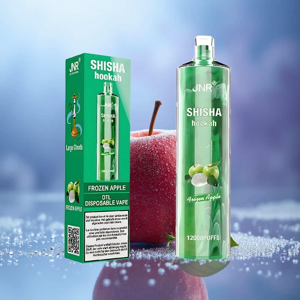 JNR Shisha Hookah 12000 Puffs Manzana Congelada 750mAh 24ml Type-C