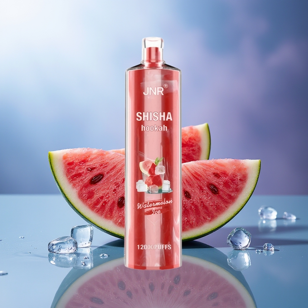 JNR Shisha Hookah 12000 Puffs Sandía Helada 750mAh 24ml 0.6 Ohm