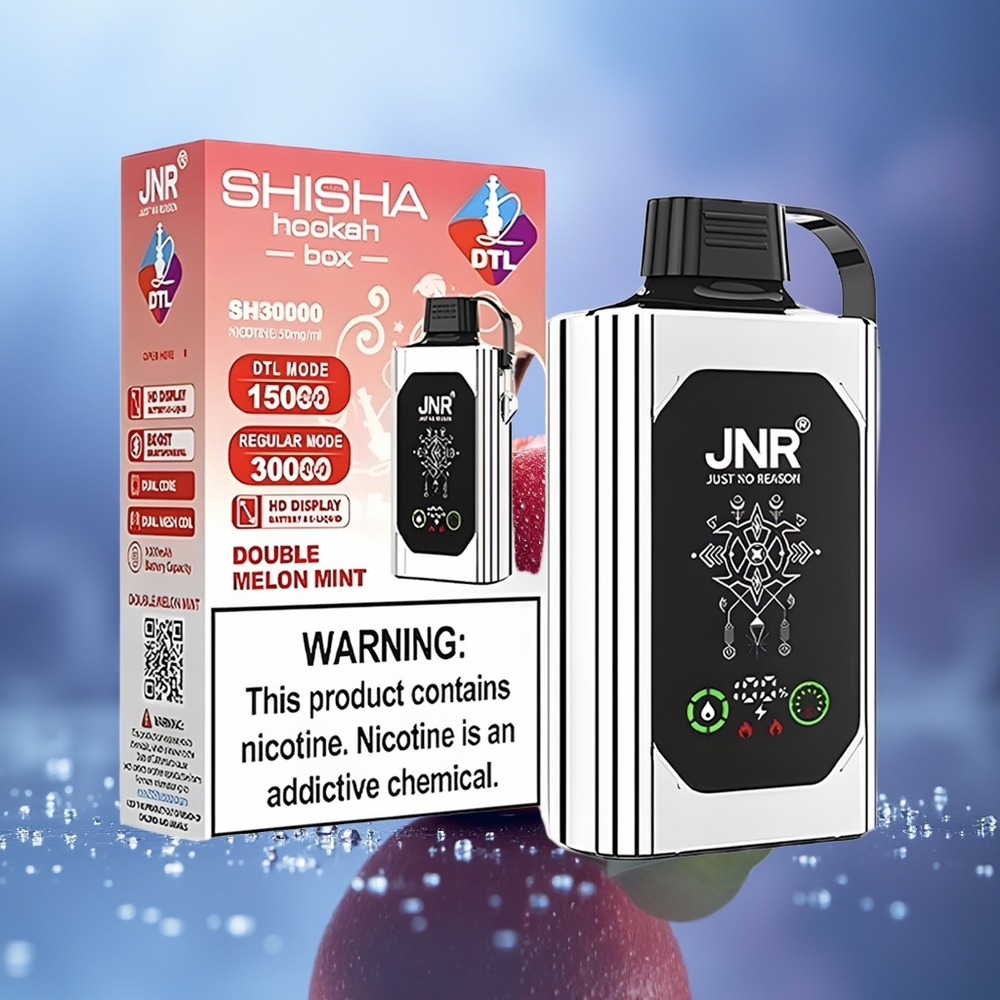 JNR Shisha Hookah Box 20500 Puffs Manzana Doble HD Display 1000mAh Tipo-C