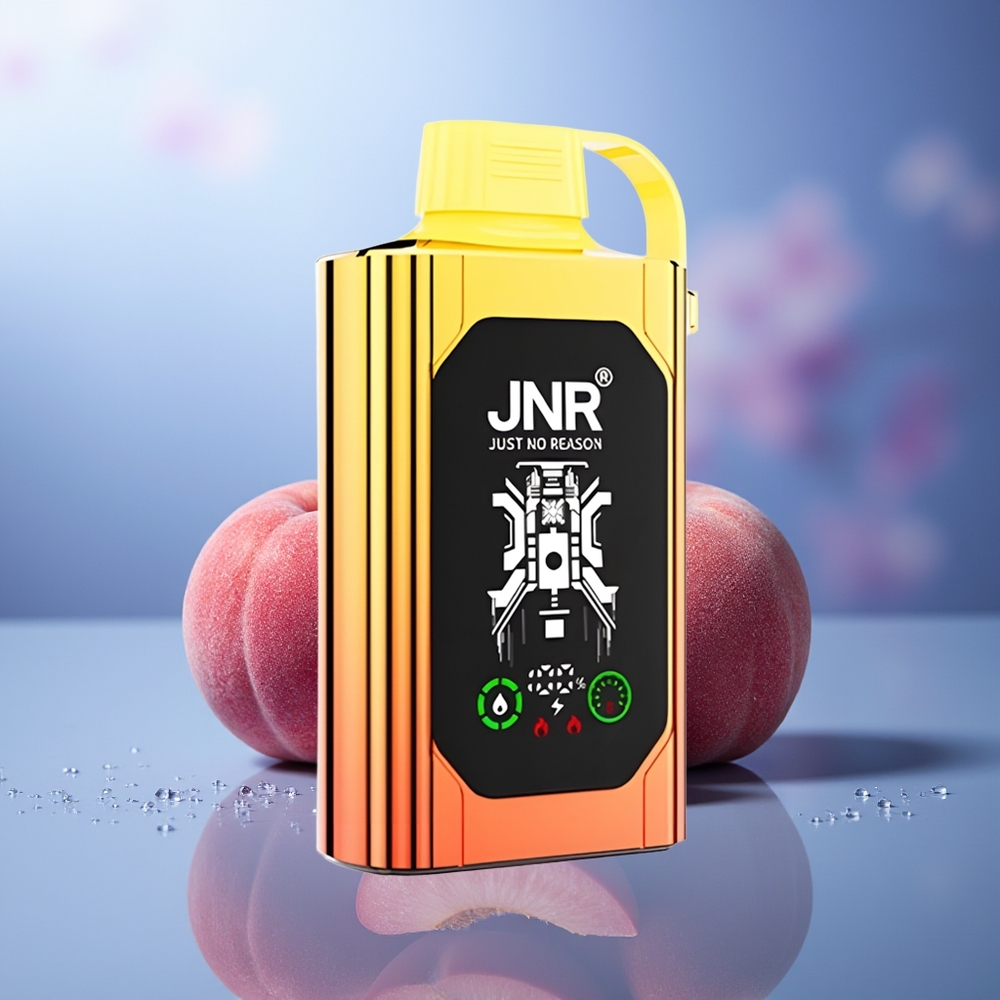 JNR Shisha Hookah Box 20500 Puffs Melocotones Jugosos HD Display 1000mAh Tipo-C JNR Shisha Hookah Box 20500 Puffs Melocotones Jugosos HD Display 1000mAh Tipo-C