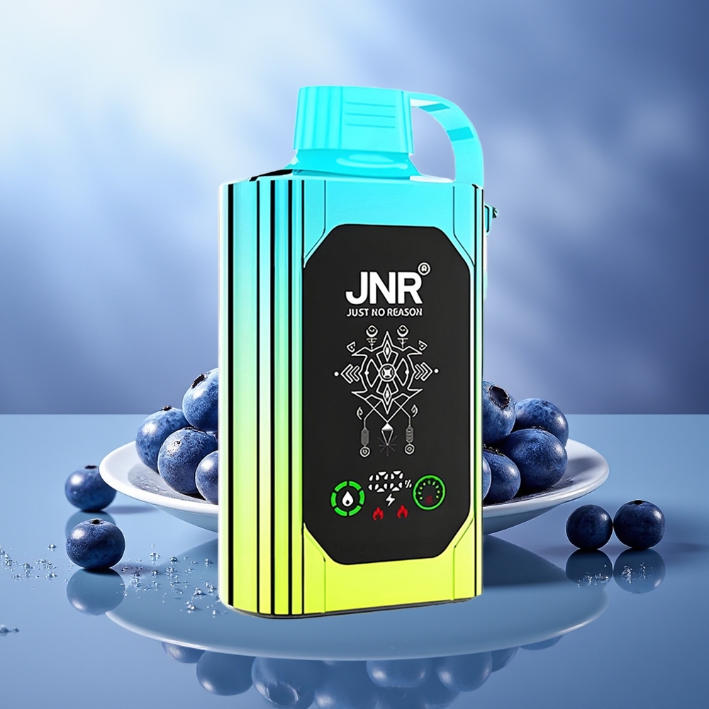 JNR Shisha Hookah Box 20500 Puffs Menta Arándano HD Display Dual Mesh Coil Type-C JNR Shisha Hookah Box 20500 Puffs Menta Arándano HD Display Dual Mesh Coil Type-C