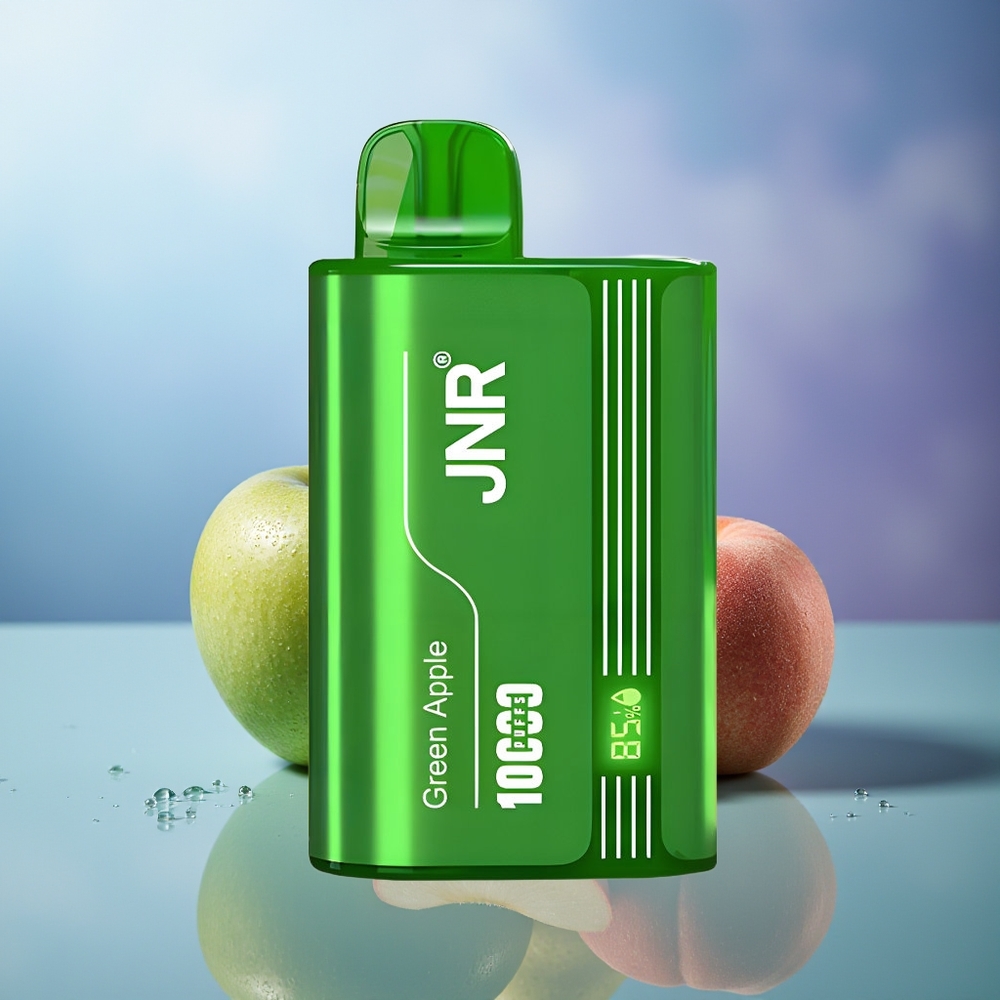 JNR Tank 10000 Puffs Manzana Verde Melocotón Pera Carga Rápida Tipo-C Batería 650mAh Pantalla Digital