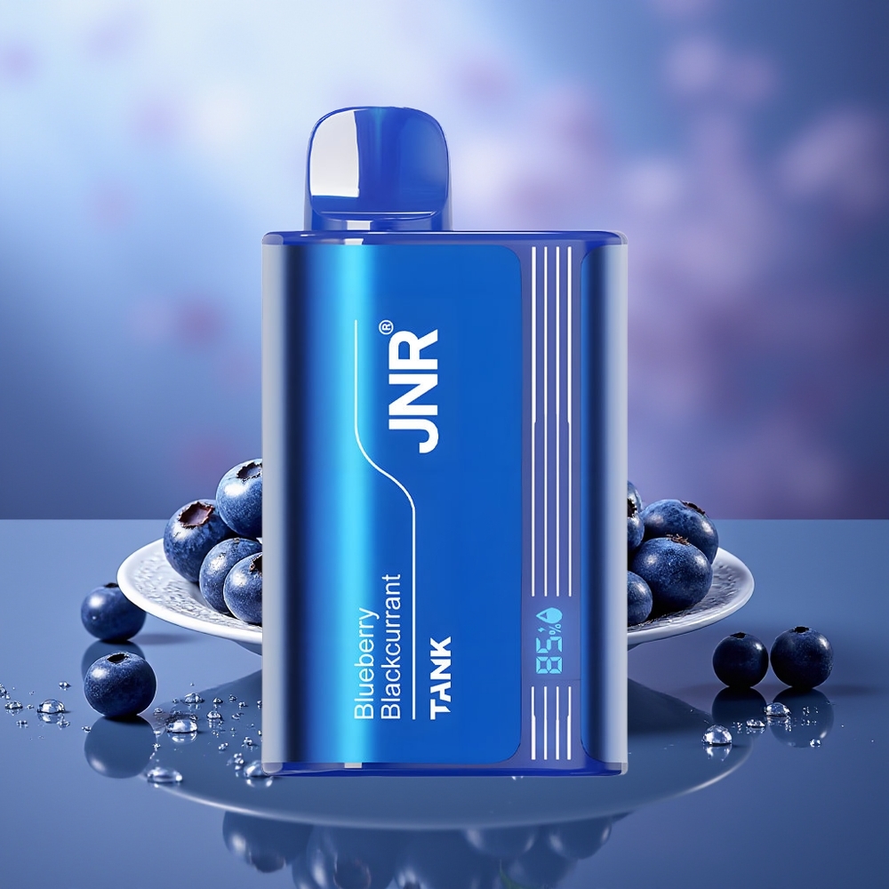 JNR Tank 10000 Pufs Vape Desechable Arándano Grosella Negra con Dual Mesh Coil, 20ml y Carga Rápida Type-C