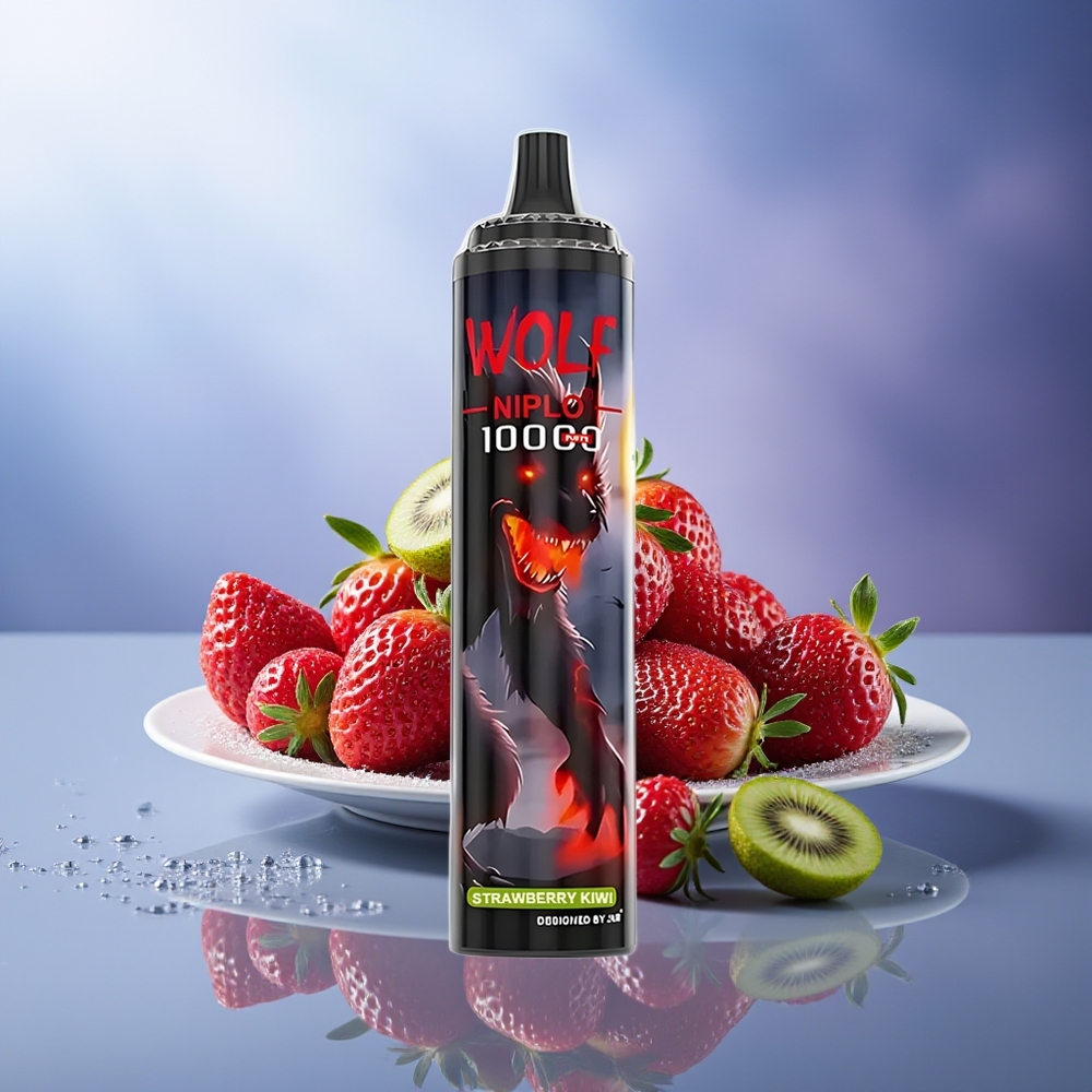 JNR Wolf Niplo 10000 Puffs Fresa Kiwi Malla 1.0 Ohm 20ml