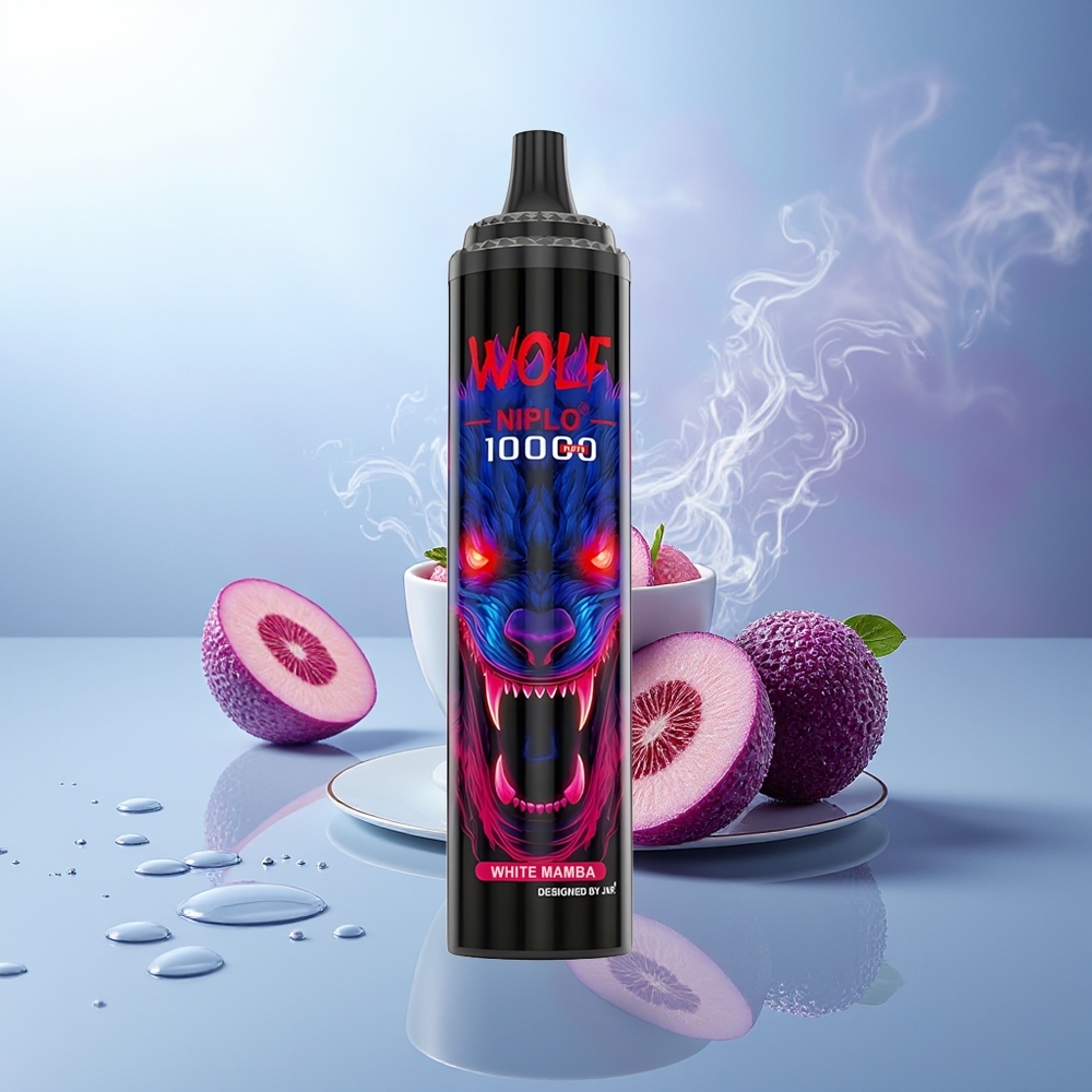 JNR Wolf Niplo 10000 Puffs Mamba Blanca 1.0 Ohm 650mAh Tipo-C