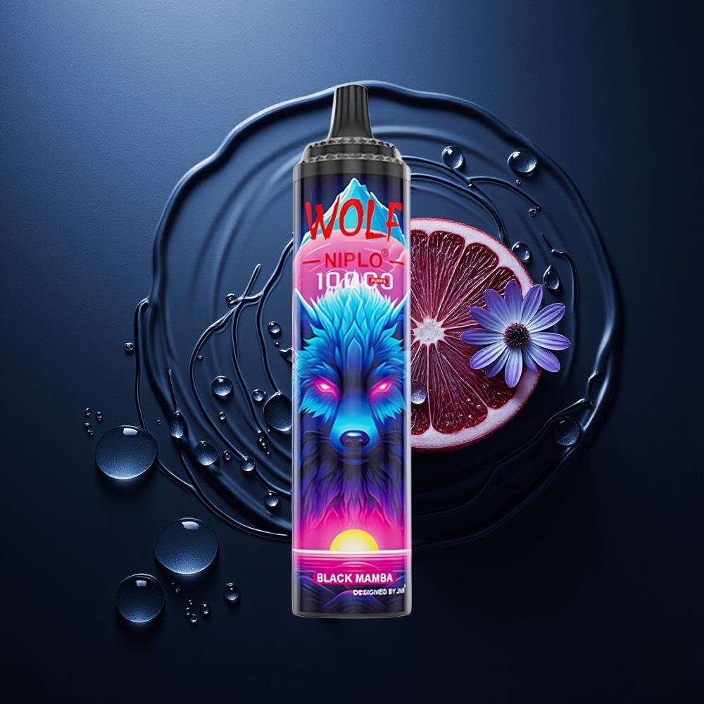 JNR Wolf Niplo 10000 Puffs Mamba Negra 1.0 Ohm 20ml Tipo-C