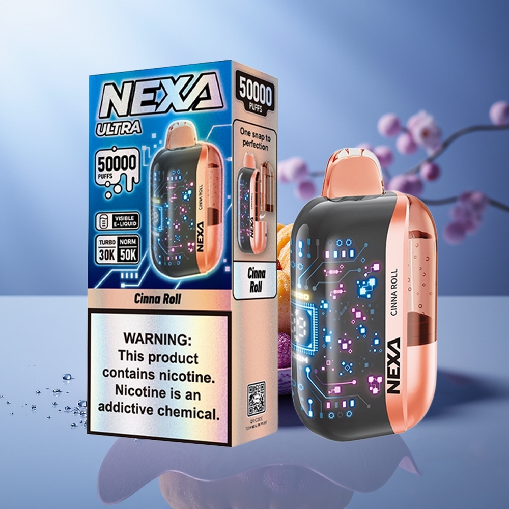 NEXA Ultra 50000 Puffs Canela Rollo 20ml 800mah 5% Nicotina