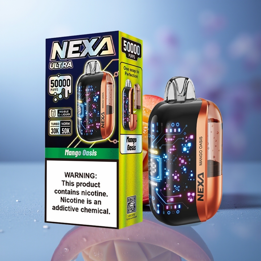 NEXA Ultra 50000 Puffs Mango Oasis 20ml 800mah 5% Nicotina