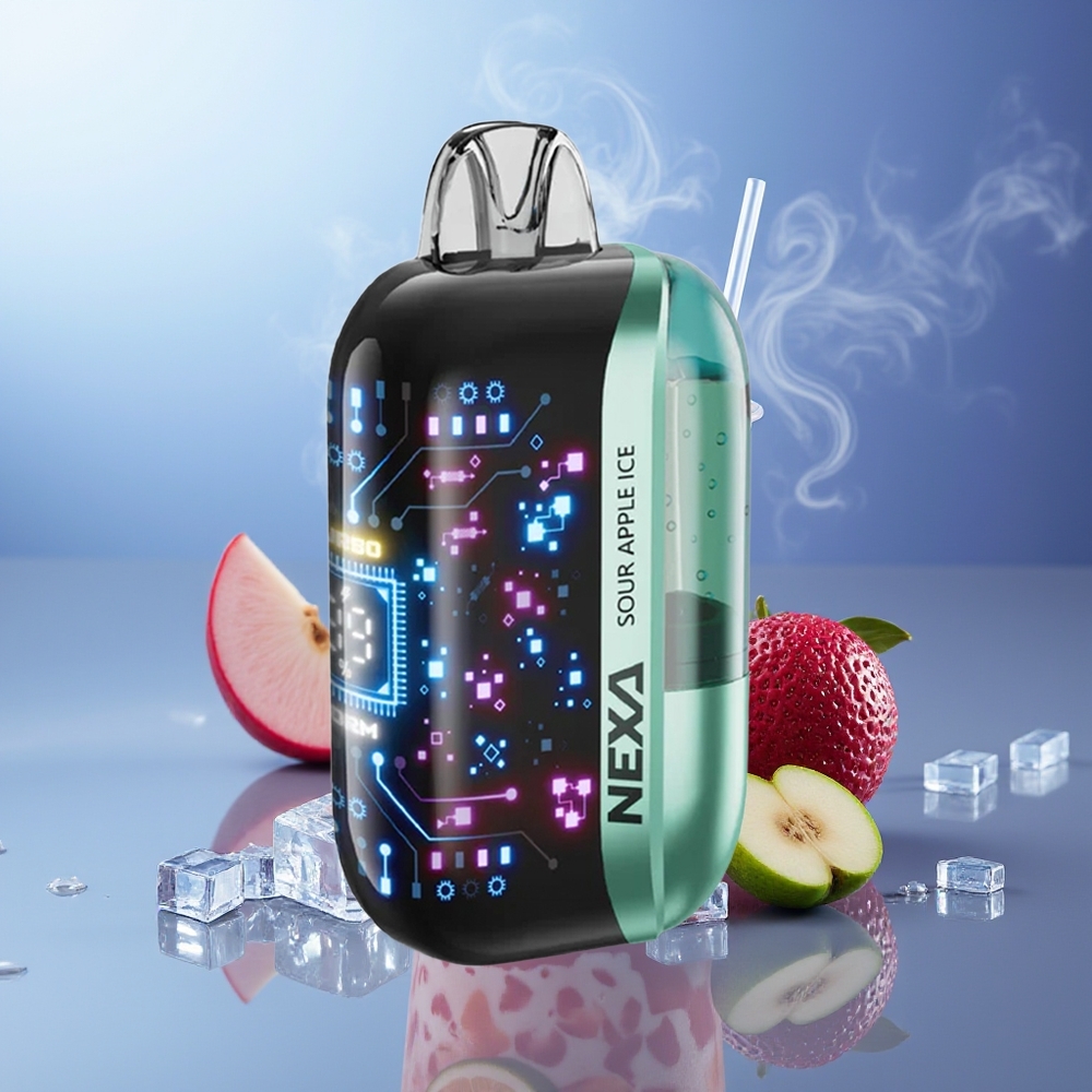 NEXA Ultra 50000 Puffs Manzana Ácida Hielo 20ml 800mAh Tipo-C