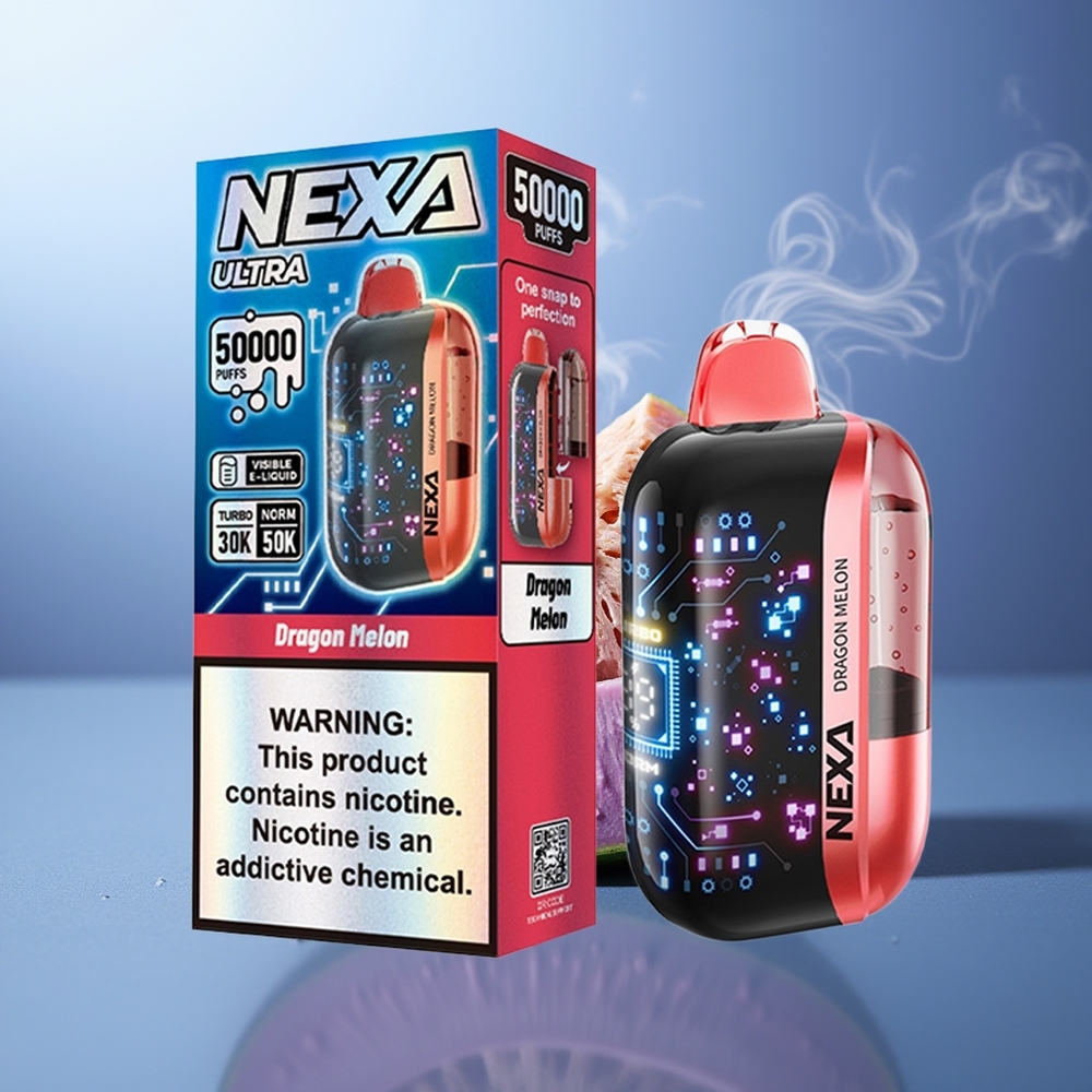 NEXA Ultra 50000 Puffs Melón Dragón 20ml 800mAh Pantalla 3D