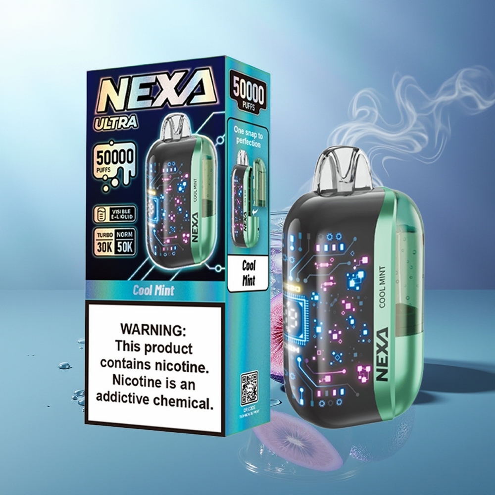 NEXA Ultra 50000 Puffs Menta Refrescante 20ml 800mah Tipo-C