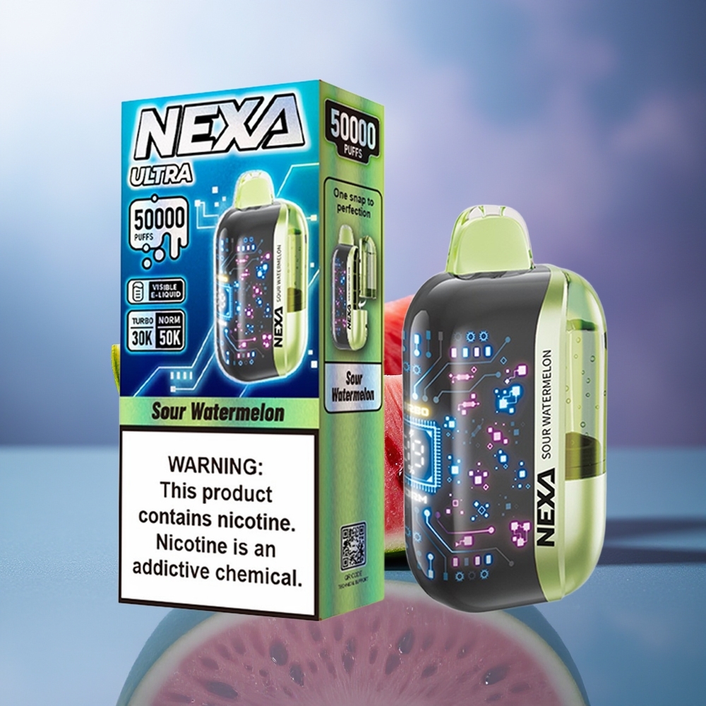 NEXA Ultra 50000 Puffs Sandía Ácida 20ml 800mah 5% Nicotina