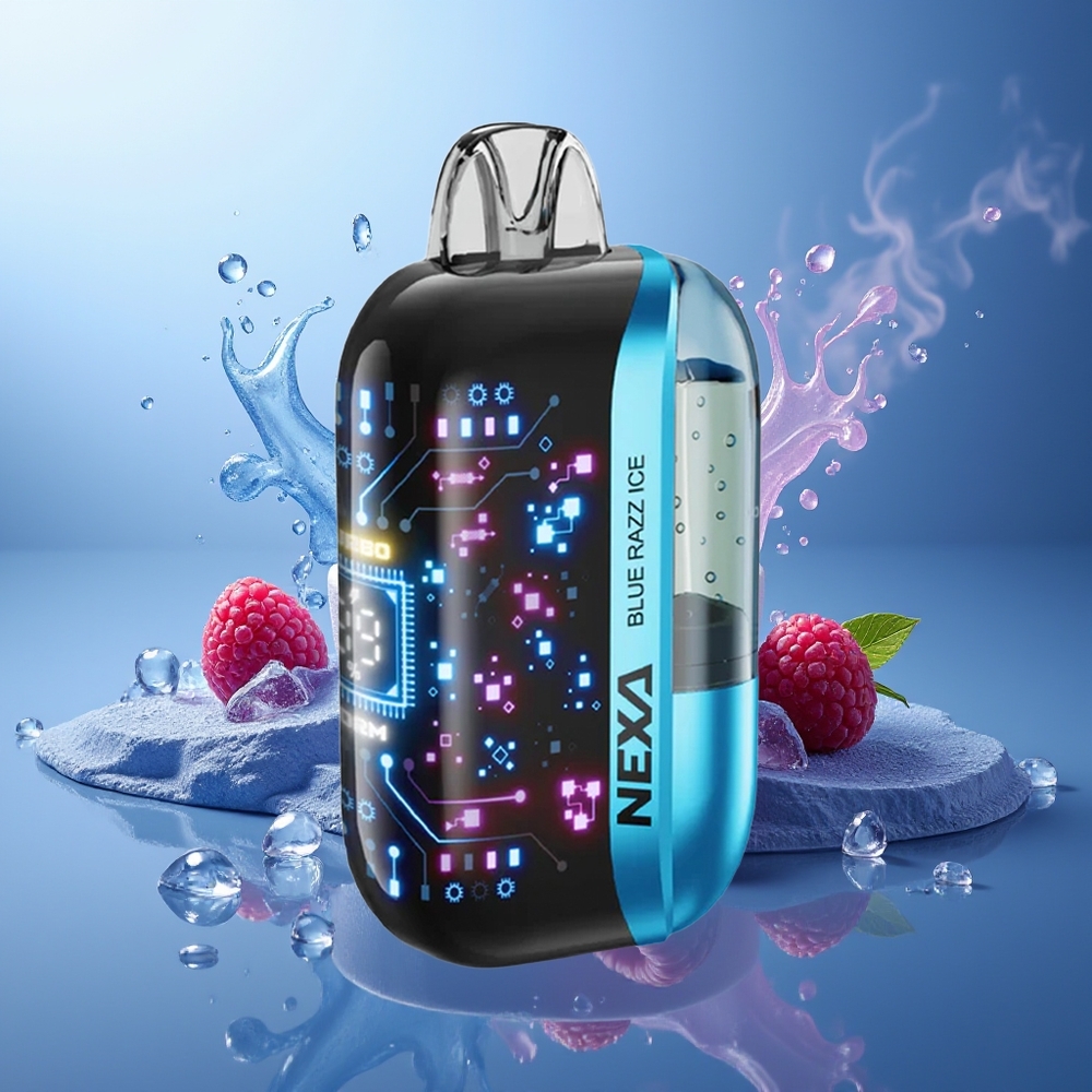 NEXA Ultra 50000 Puffs Vape Desechable Blue Razz Ice 20ml 800mah Tipo-C