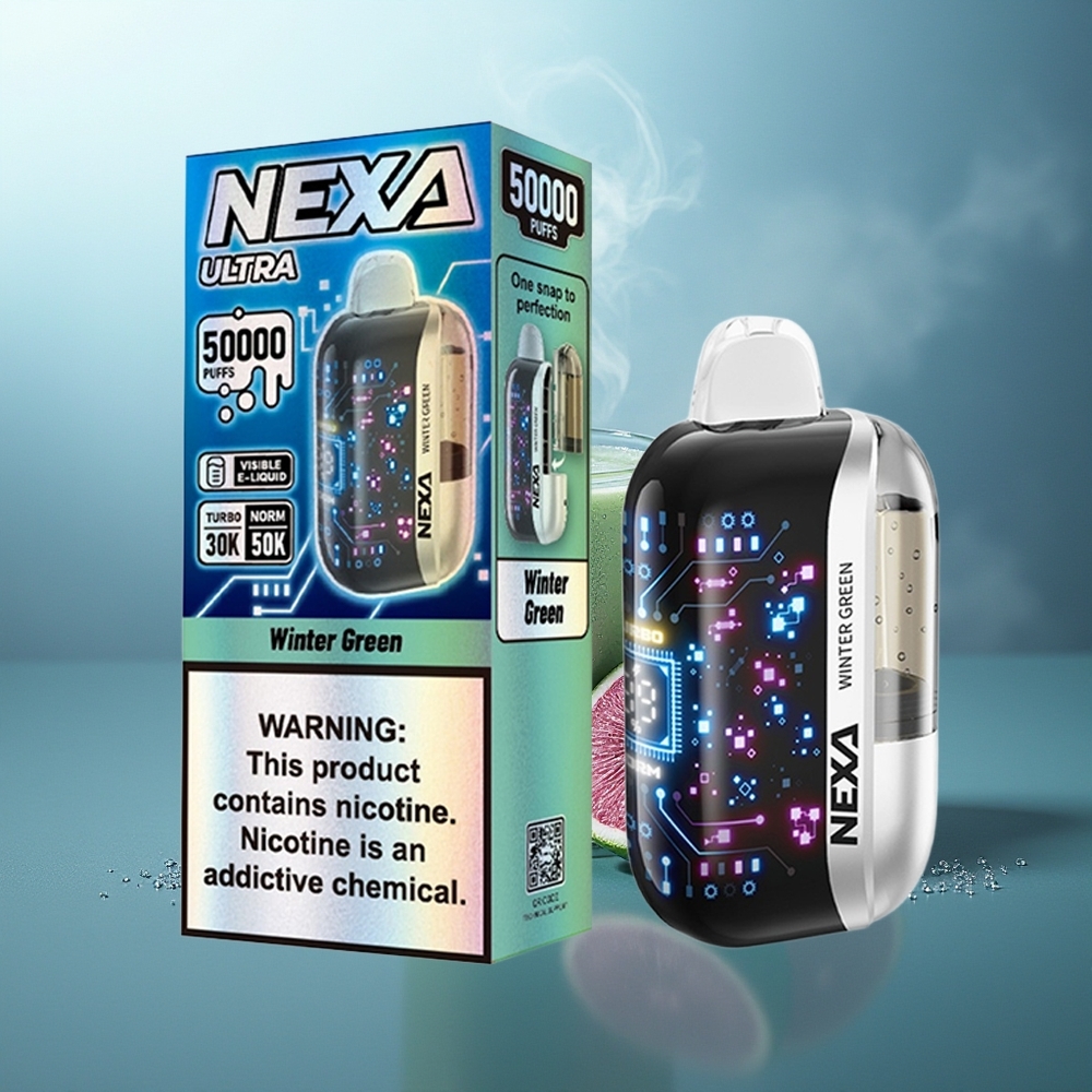 NEXA Ultra 50000 Puffs Verde Invierno 20ml 800mah Tipo-C